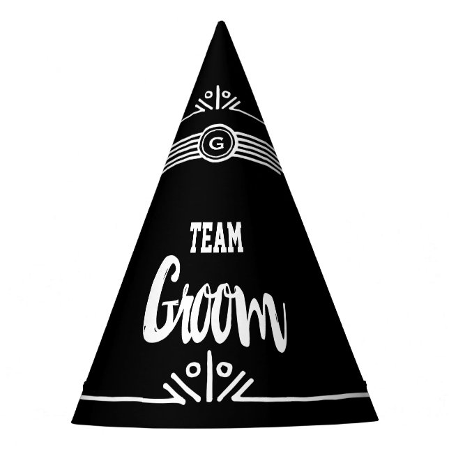 Gorra de fiesta de Team Groom (Anverso)