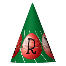 Gorra de Fiesta temática de bola de cricket