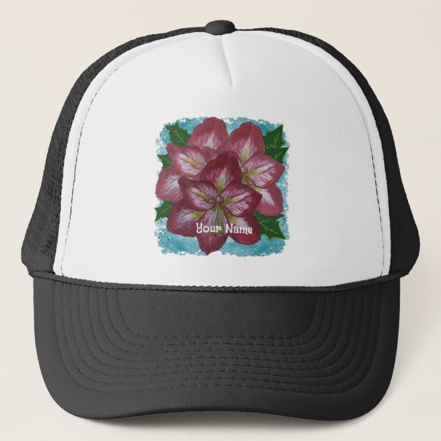 Gorra de Flores Holly Amaryllis (Anverso)