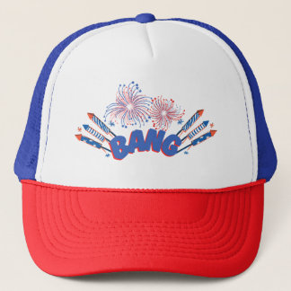 GORRA de fuegos artificiales del BANG / Día de la 