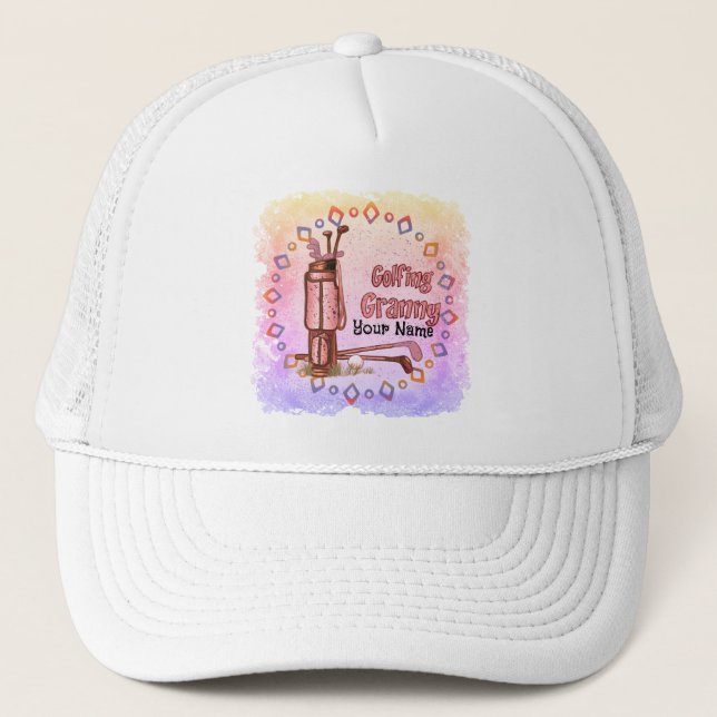 Gorra de golf Golfing Granny (Anverso)