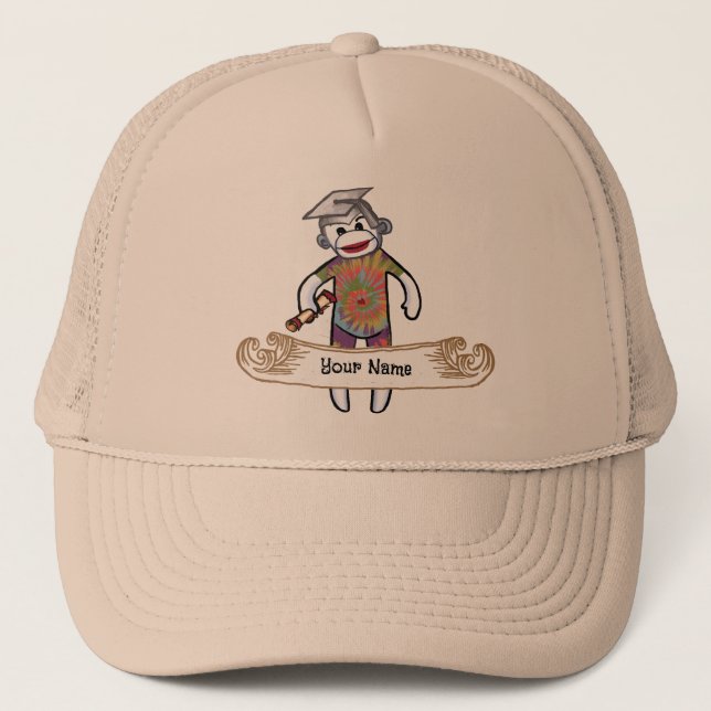 Gorra de graduación de mono de sock (Anverso)