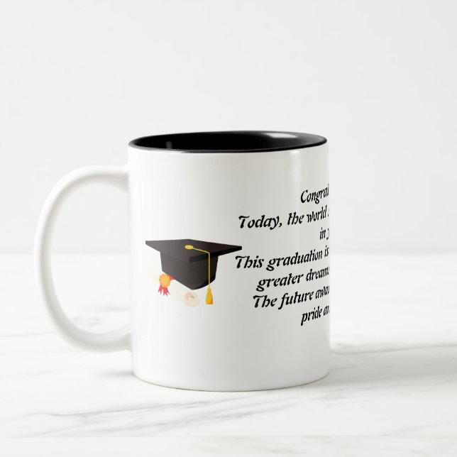 Gorra de graduación de taza de graduación con pala (Izquierda)