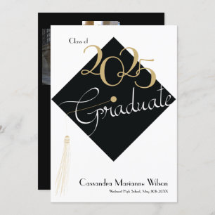 Gorra de graduación Invitación elegante