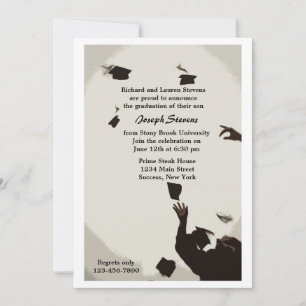 Gorra de Graduación Invitación Toss