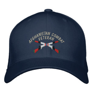 Gorra de infantería veterana cruzada de rifles en