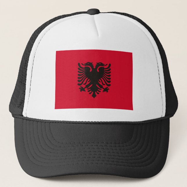 Gorra de la bandera de Albania (Anverso)