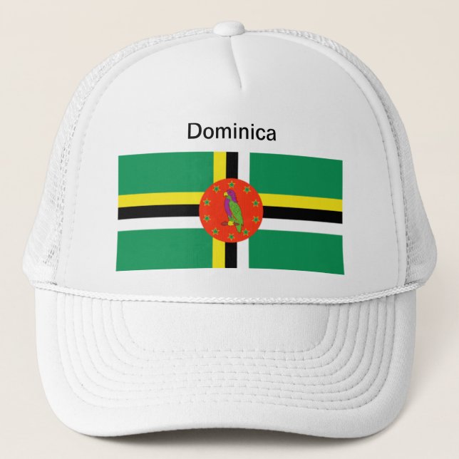 Gorra de la bandera de Dominica (Anverso)