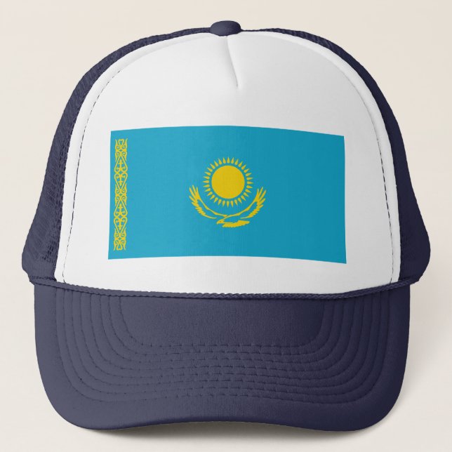 Gorra de la bandera de Kazajistán (Anverso)