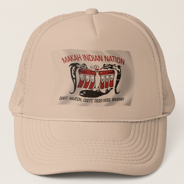 Gorra de la bandera de la tribu Makah (Anverso)