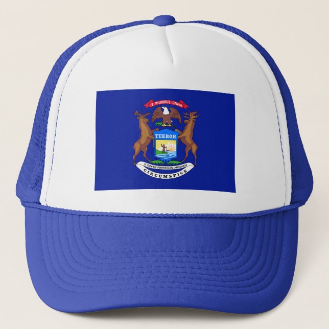 Gorra de la bandera de Michigan (Anverso)