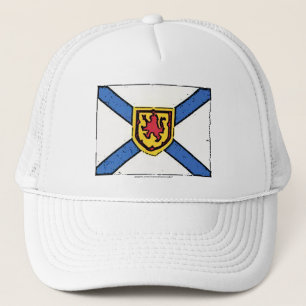 Gorra de la bandera de Nueva Escocia