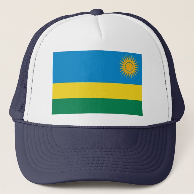 Gorra de la bandera de Rwanda (Anverso)