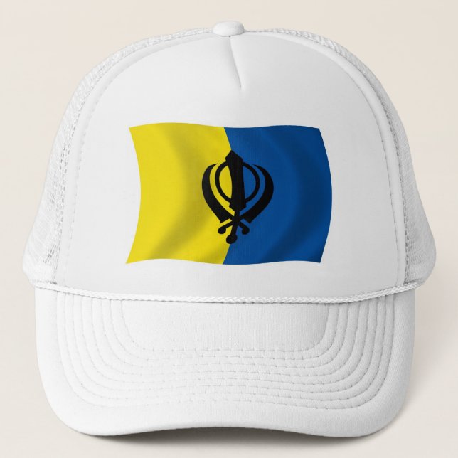 Gorra de la bandera de Sikhismo (Anverso)
