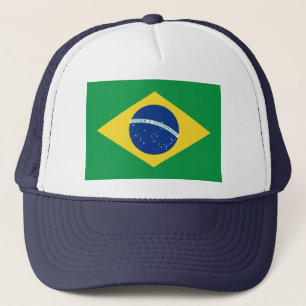 Gorra de la bandera del Brasil
