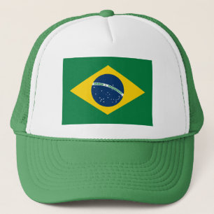Gorra de la bandera del Brasil