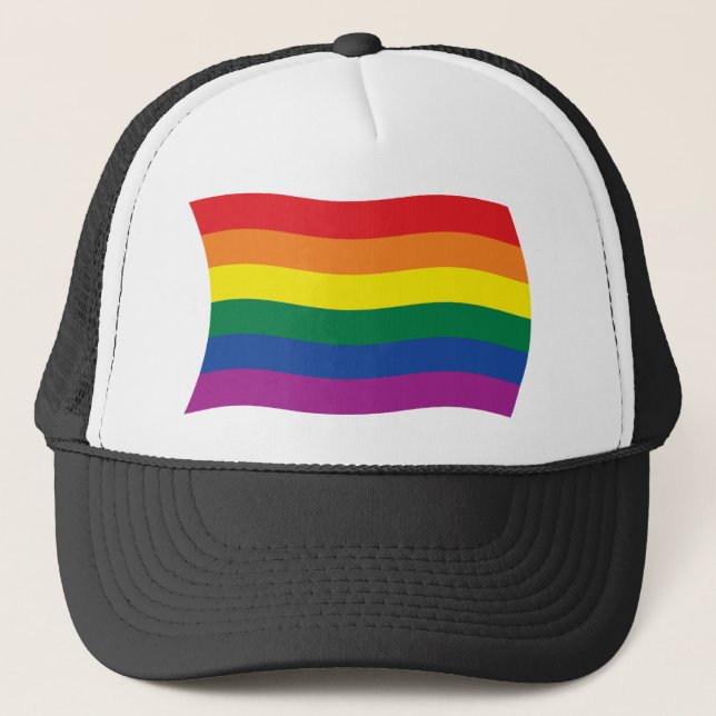 Gorra de la bandera del movimiento del orgullo gay (Anverso)