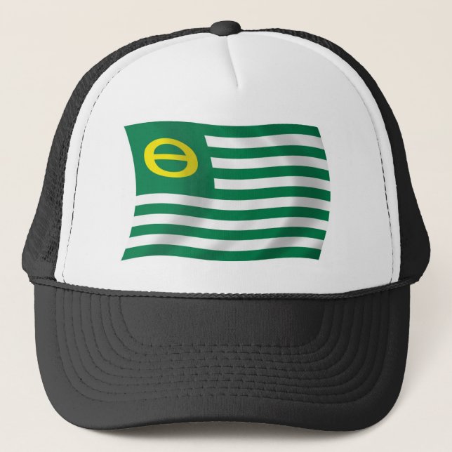 Gorra de la bandera del movimiento ecológico (Anverso)