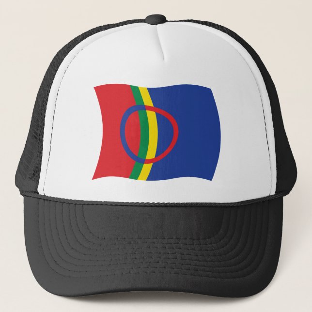 Gorra de la bandera del pueblo sami (Anverso)