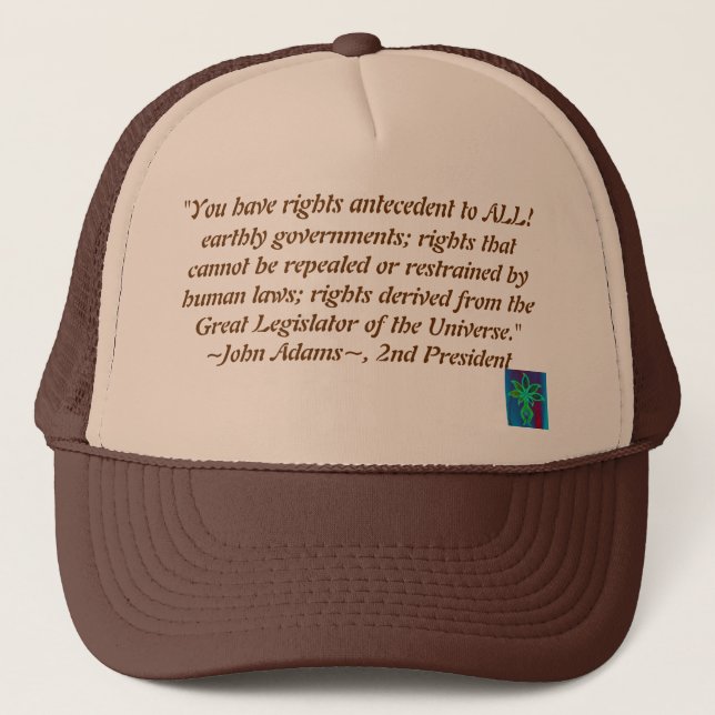 Gorra de la cita de John Adams (Anverso)