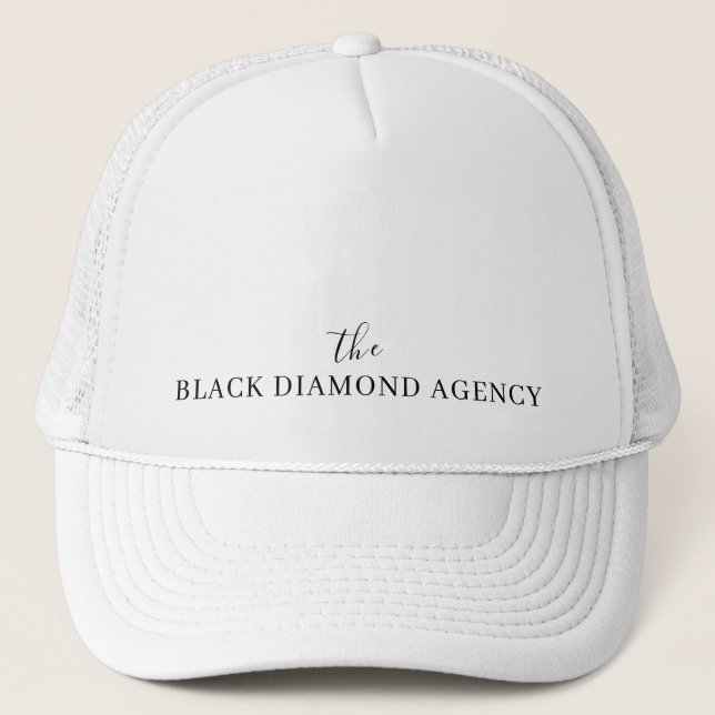 Gorra de la Compañía Personalizado Blanca | Logoti (Anverso)