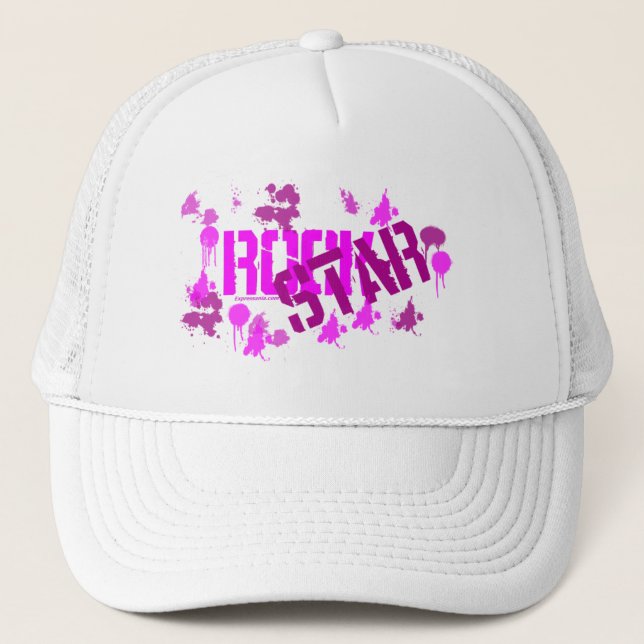 Gorra de la estrella del rock, gorra de la malla (Anverso)
