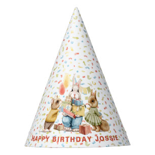 Gorra de la fiesta de cumpleaños de animales de co