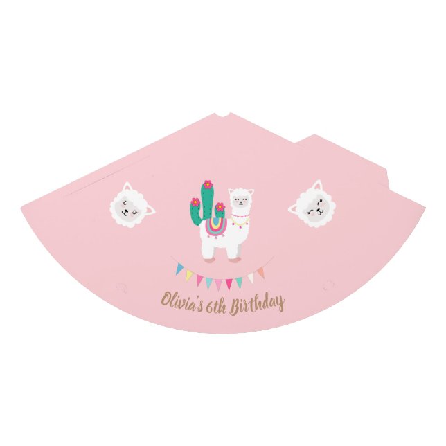 Gorra de la fiesta de cumpleaños de la llama (Anverso)