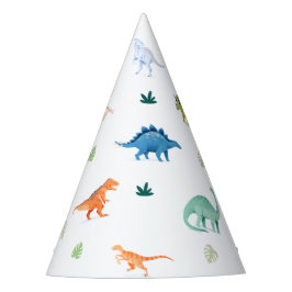 Gorra de la fiesta de cumpleaños de los dinosaurio