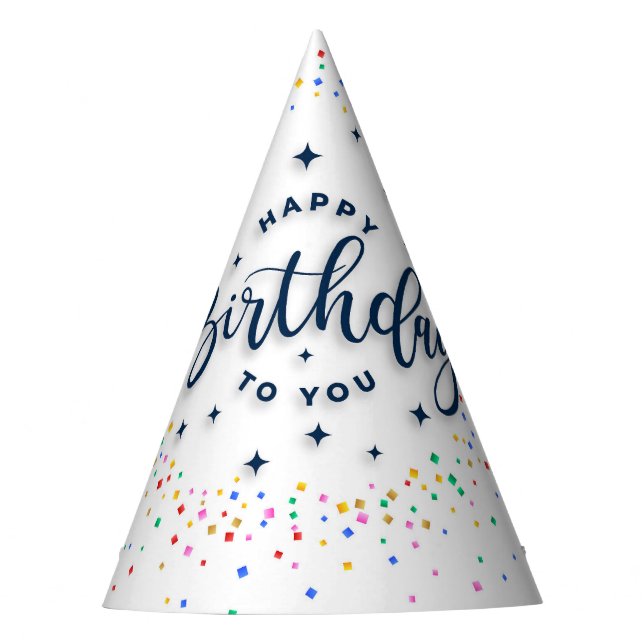 Gorra de la fiesta de cumpleaños del Cono clásico (Anverso)