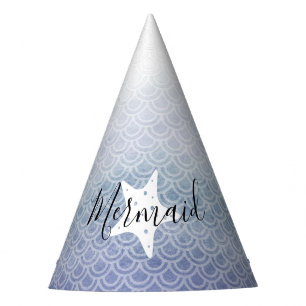 Gorra de la fiesta de cumpleaños Starfish Azul