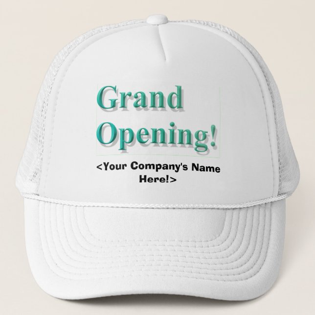 Gorra de la gran inauguración (Anverso)