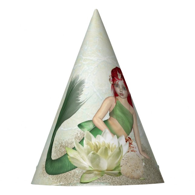 Gorra de la Mermaid Birthday Party Chica (Anverso)