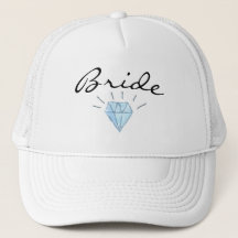 Gorra de la novia - arte del borde y del diamante
