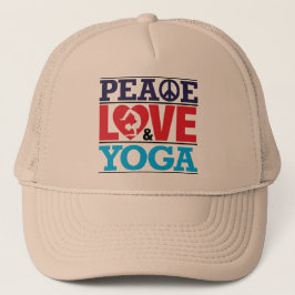 Gorra de la paz, del amor y de la yoga