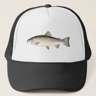 Gorra de la pesca - pescado de la trucha arco iris