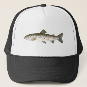 Gorra de la pesca - pescado de la trucha de color