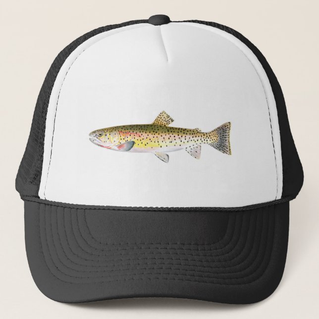 Gorra de la pesca - pescado de la trucha de la (Anverso)