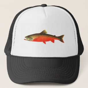 Gorra de la pesca - pescado rojo canadiense del