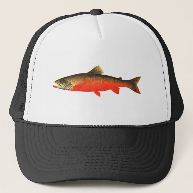 Gorra de la pesca - pescado rojo canadiense del (Anverso)