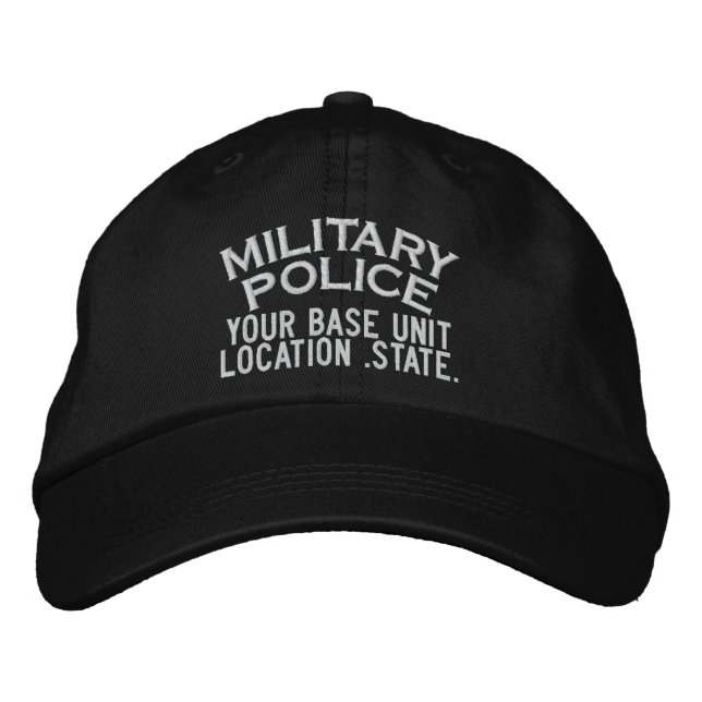 Gorra de la Policía Militar Personalizada (Anverso)