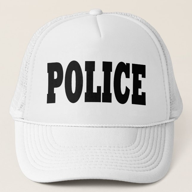 Gorra de la policía - texto negro (Anverso)