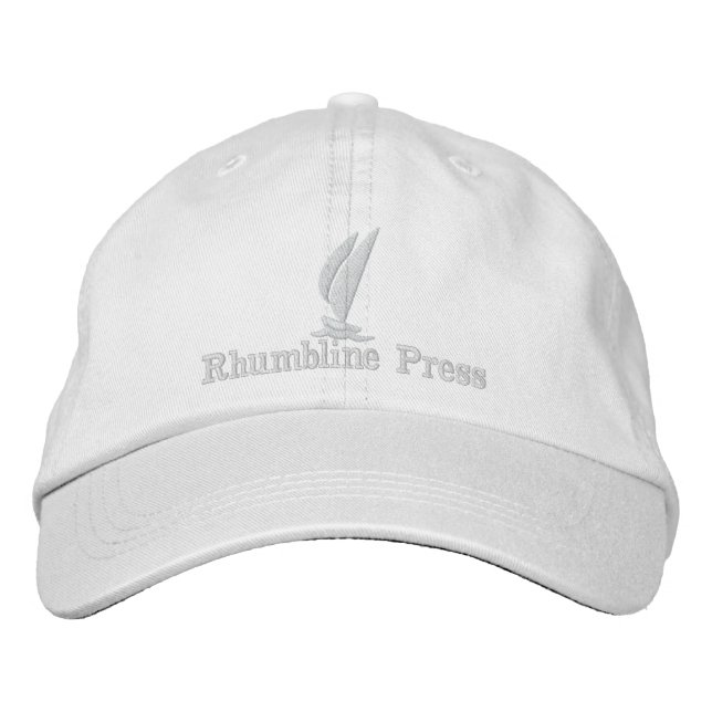 Gorra de la prensa de Rhumbline en blanco (Anverso)