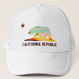Gorra de la puesta del sol de la bandera de la
