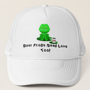 Gorra de la rana de la cerveza