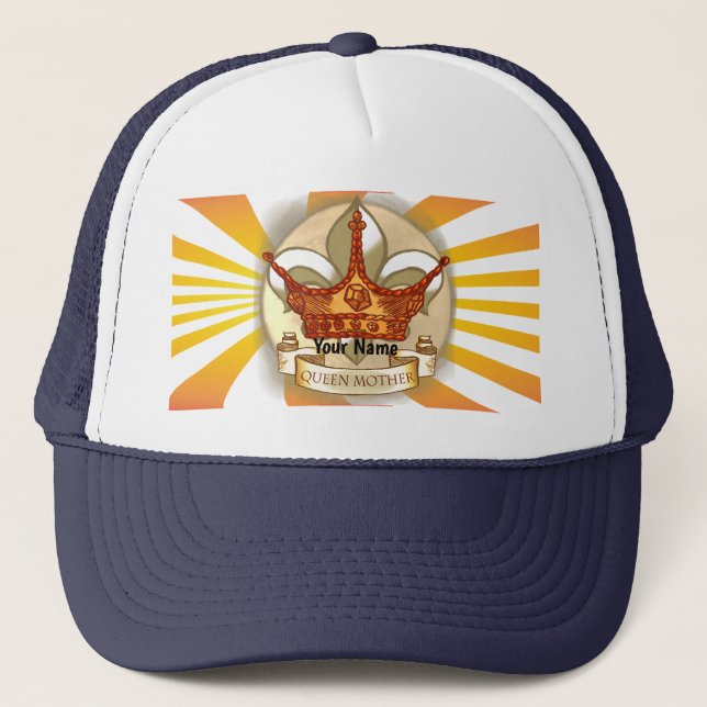 Gorra de la Reina Madre Corona personalizado (Anverso)