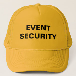 Gorra de la seguridad del acontecimiento
