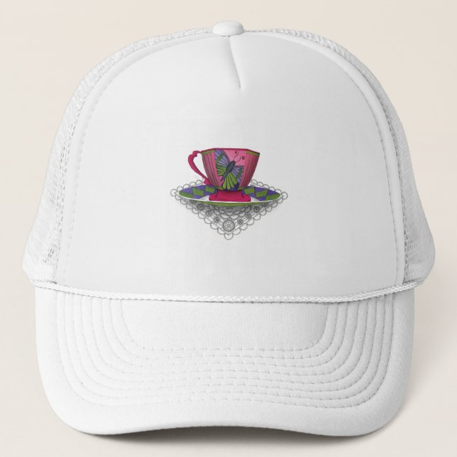 Gorra de la taza de té de la mariposa (Anverso)
