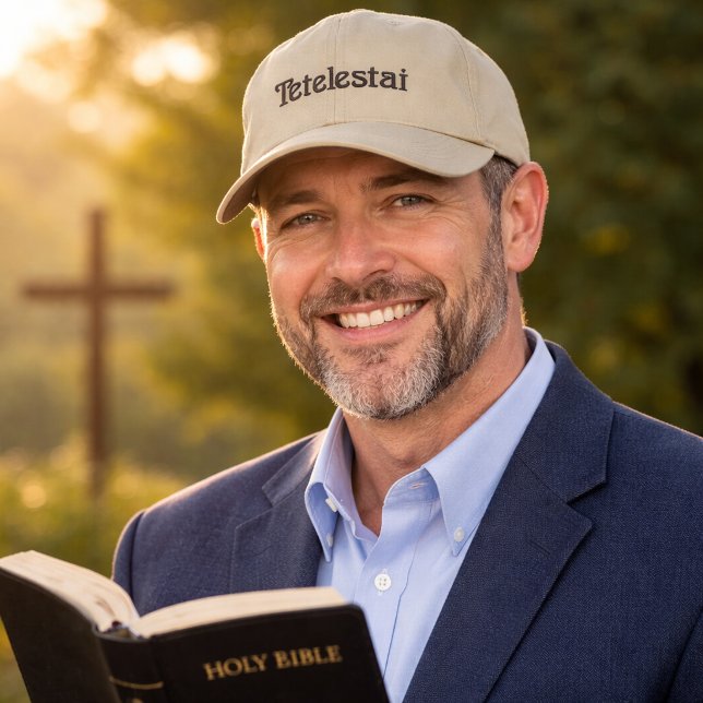 Gorra de lana Flexfit bordada Tetelestai (Subido por el creador)