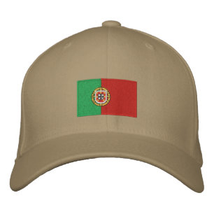 Gorra de lana flexfit bordado con bandera de Portu